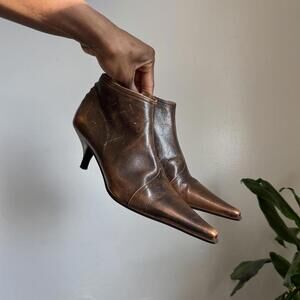 Vintage Medici Italian Leather Pointed Pike Boots size 37/6.5